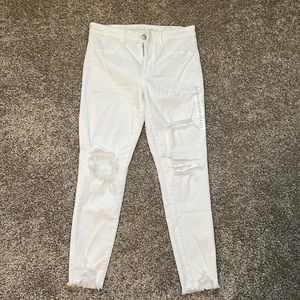 American Eagle Next Level Stretch Hi-Rise Jegging, Cool White, 30/10 Short